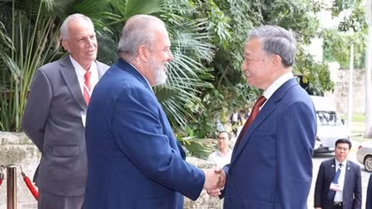 Tổng Bí thư, Chủ tịch nước Tô Lâm hội kiến Thủ tướng Cuba Manuel Marreo Cruz