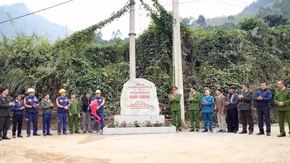 Khánh thành đường giao thông nông thôn Suối Xuân