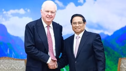 Thủ tướng tiếp Chủ tịch Hội đồng Tín thác Đại học Fulbright Việt Nam