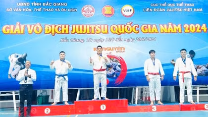 Đoàn Jujitsu CAND giành thành tích cao tại giải Vô địch Jujitsu quốc gia năm 2024