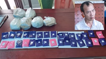 Con nghiện 2 tiền án vận chuyển 6 bánh heroin cùng hàng nghìn viên ma túy