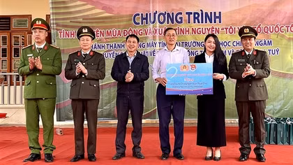 Đoàn thanh niên Văn phòng Bộ Công an phối hợp tổ chức chương trình tình nguyện đầy ý nghĩa tại Sơn La