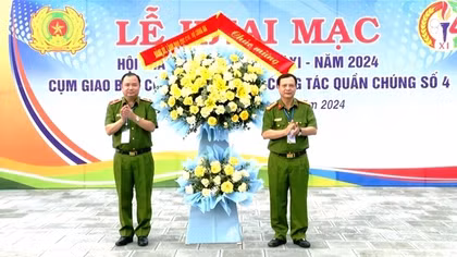 Hội thao giao ban Cụm Công tác đảng và công tác quần chúng số 4 năm 2024