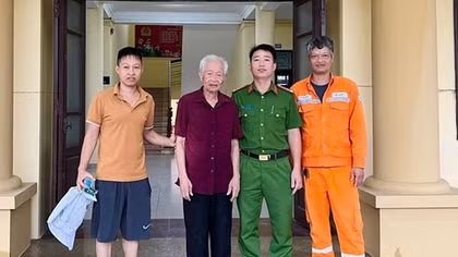 Tuần tra chống bão, Công an Phủ Lý giúp cụ ông đi lạc tìm về với gia đình