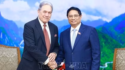 Thủ tướng Phạm Minh Chính tiếp Phó Thủ tướng, Bộ trưởng Ngoại giao New Zealand