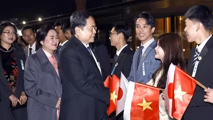 Chủ tịch Quốc hội Trần Thanh Mẫn và Phu nhân bắt đầu thăm chính thức Nhật Bản