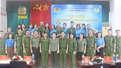 Cục Cảnh sát quản lý trại giam tập huấn nghiệp vụ công tác Công đoàn