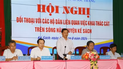 Chủ tịch tỉnh Sóc Trăng cam kết với người dân sẽ đảm bảo an toàn việc khai thác cát làm cao tốc