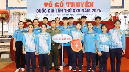 Đoàn CAND giành 3 HCV tại Giải vô địch trẻ Võ cổ truyền quốc gia lần thứ 25