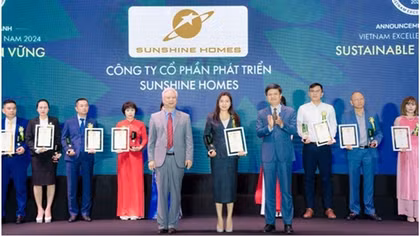 Sunshine Homes được vinh danh Top Thương hiệu Mạnh - Phát triển bền vững 2024