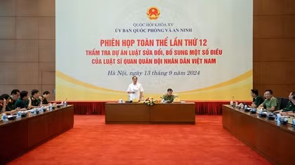 Ủy ban Quốc phòng và An ninh tổ chức phiên họp toàn thể lần thứ 12