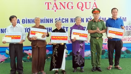 Công an tỉnh Quảng Nam thực hiện tốt công tác đền ơn, đáp nghĩa