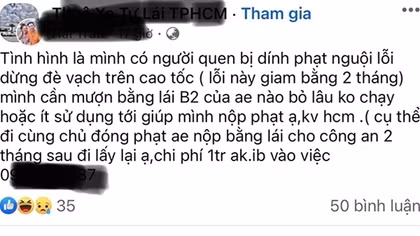 Cẩn trọng với dịch vụ cho thuê giấy phép lái xe