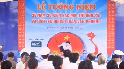 Đặt tên đường phố liệt sĩ Trần Văn Phương hy sinh khi bảo vệ Gạc Ma