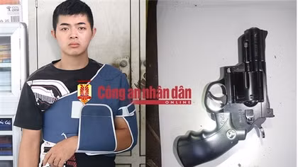 Mang súng đi trả thù, không gặp đối thủ nên bắn lên nóc nhà cảnh cáo