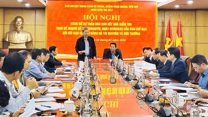 Công bố dự thảo Báo cáo kết quả kiểm tra việc thực hiện Kế hoạch số 35 tại Ban cán sự Đảng Bộ Tài nguyên và Môi trường