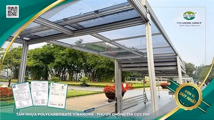 Tấm lợp Vinahome trải dài với hệ thống mái che di động tại Lăng Bác