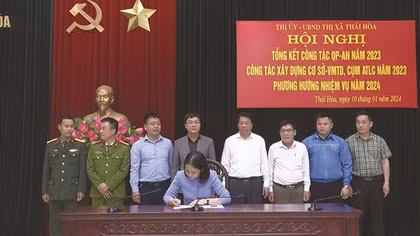 Thị xã Thái Hòa: Đảm bảo an ninh, quốc phòng, góp phần tạo tiền đề phát triển kinh tế - xã hội