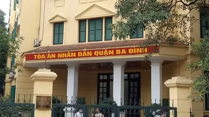 Tòa án nhân dân quận Ba Đình thông báo
