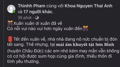 Mạo nhận cơ sở nuôi dưỡng trẻ khuyết tật để kêu gọi ủng hộ tiền