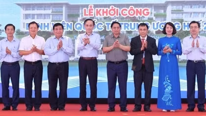 Thủ tướng Phạm Minh Chính dự Lễ khởi công Bệnh viện Quốc tế Trung ương Huế 2