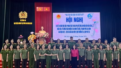 Hội phụ nữ Cụm thi đua số 6, khối các trường CAND tổng kết phong trào thi đua