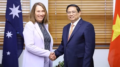 Thủ tướng Phạm Minh Chính hội kiến Chủ tịch Thượng viện Australia