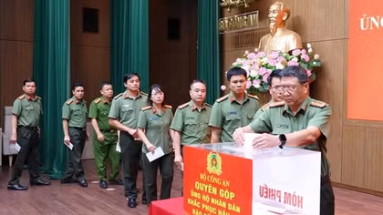 Bộ Công an hỗ trợ 20 tỷ đồng giúp các địa phương khắc phục hậu quả cơn bão số 3