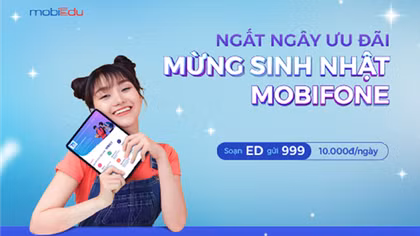 Tưng bừng mừng sinh nhật MobiFone với mobiEdu