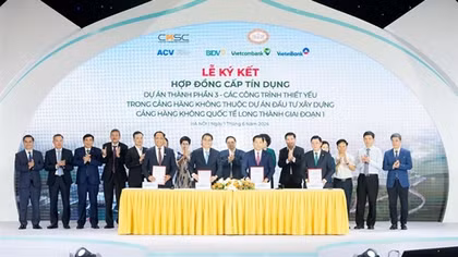 Vietcombank và ACV ký hợp đồng cấp 1,8 tỷ USD cho Dự án Sân bay Long Thành