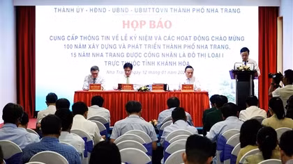 Tổ chức nhiều hoạt động kỷ niệm 100 năm xây dựng và phát triển Nha Trang