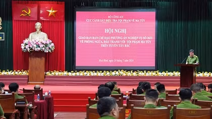 Giao ban Ban Chỉ đạo phương án về phòng ngừa, đấu tranh với tội phạm ma túy trên tuyến Tây Bắc