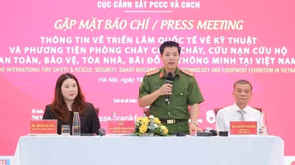 Hơn 450 thương hiệu tham gia triển lãm về kỹ thuật và phương tiện PCCC, CNCH