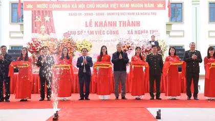 Bộ trưởng Tô Lâm dự lễ khánh thành trụ sở Công an xã Nghĩa Trụ