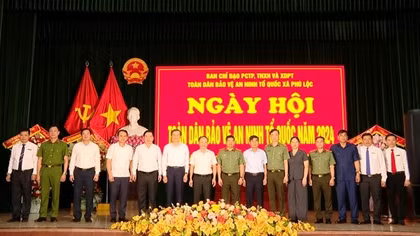 Ngày hội Toàn dân bảo vệ an ninh Tổ quốc năm 2024 tại xã Phú Lộc, huyện Nho Quan