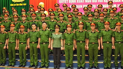 Đồng Tháp: 18/244 chiến sĩ nhập ngũ năm 2022 trúng tuyển các Trường CAND