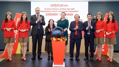 Vietjet khai trương đường bay Hà Nội – Sydney với vé hạng Thương gia giảm tới 50%