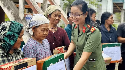 Nữ cán bộ Công an tâm huyết với hoạt động thiện nguyện