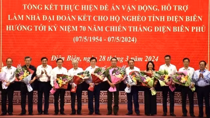 Tổng kết Đề án làm nhà Đại Đoàn Kết cho người nghèo Điện Biên