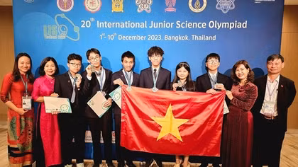 Việt Nam giành 6 Huy chương tại Olympic khoa học trẻ quốc tế năm 2023