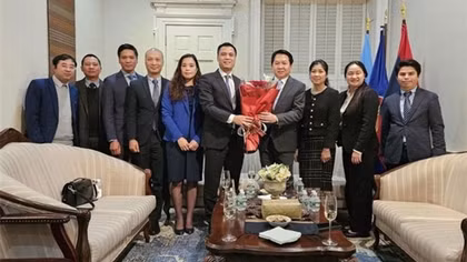 Vun đắp quan hệ hữu nghị giữa Phái đoàn Việt Nam và Lào tại Liên hợp quốc