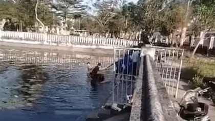 Công an xã kịp thời cứu sống một học sinh bị đuối nước dưới hồ sâu