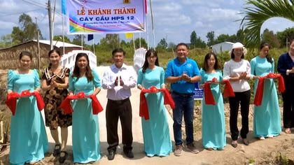 Công an Bạc Liêu khánh thành cầu nông thôn vùng căn cứ cách mạng