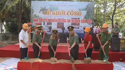 Khởi công xây dựng Nhà truyền thống Công an huyện Côn Đảo