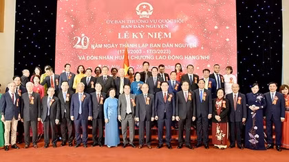 Chủ tịch Quốc hội Vương Đình Huệ dự Lễ kỷ niệm 20 năm thành lập Ban Dân nguyện
