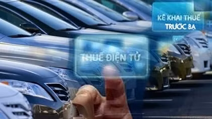 Chính thức kê khai, nộp lệ phí trước bạ điện tử với ôtô, xe máy