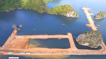 Chủ đầu tư dự án lấn biển vùng đệm di sản vịnh Hạ Long bị phạt 125 triệu đồng