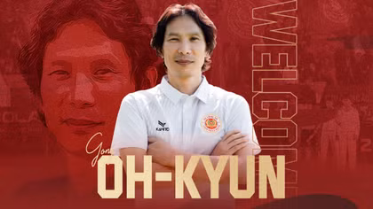 Ông Gong Oh Kyun là tân HLV trưởng CLB bóng đá Công an Hà Nội