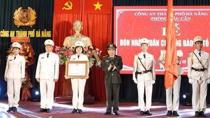 Phòng Hậu cần Công an Đà Nẵng được tặng Huân chương Bảo vệ Tổ quốc