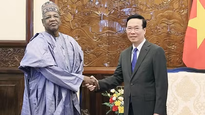 Chủ tịch nước Võ Văn Thưởng tiếp Đại sứ Nigeria tại Việt Nam